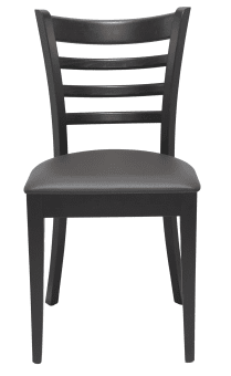 Stol James R, wenge, brunt konstläder