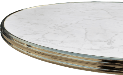 Topalit Marmor Ø70 med mässing kant