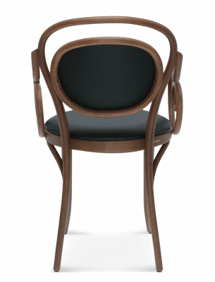 Karmstol nr 10 - klädd / rotting i sits och rygg