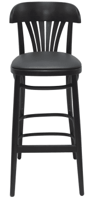 Barstol Tobias R, wenge, svart konstläder - nyhet