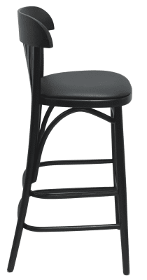 Barstol Tobias R, wenge, svart konstläder - nyhet