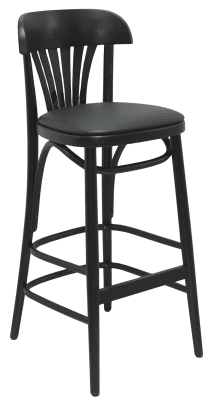 Barstol Tobias R, wenge, svart konstläder - nyhet