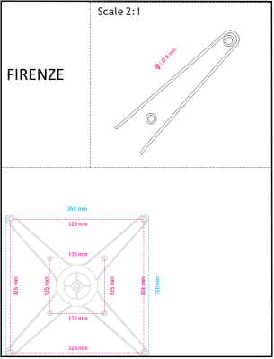 Bordsstativ Firenze Bar