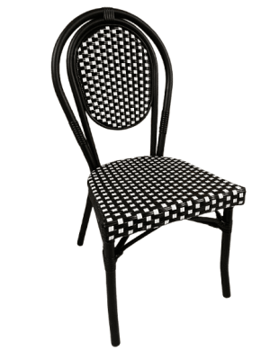 Stol Paris I svart-vit konstrotting