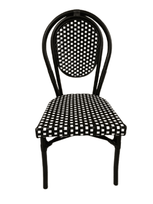 Stol Paris I svart-vit konstrotting