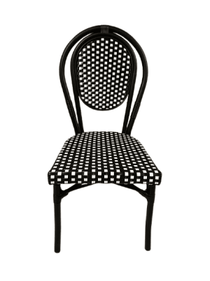 Stol Paris I svart-vit konstrotting