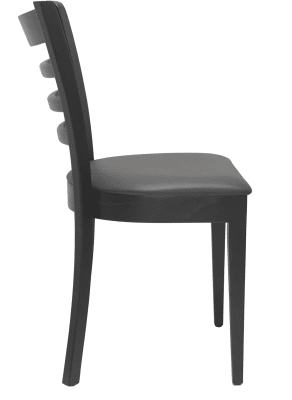 Stol James R, wenge, brunt konstläder