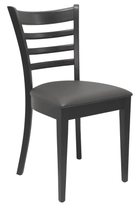 Stol James R, wenge, brunt konstläder