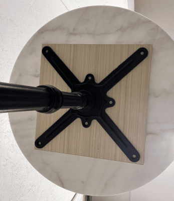 Marmorskiva – Äkta Natursten Vit Ø60 - nyhet