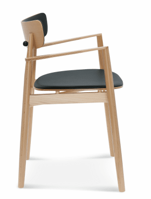 Karmstol Nopp - klädd i sits och rygg