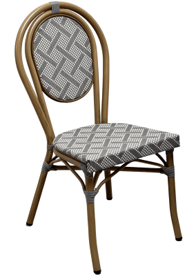 Stol Paris I grå textilene - nyhet