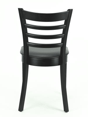 Stol James R, wenge, svart konstläder