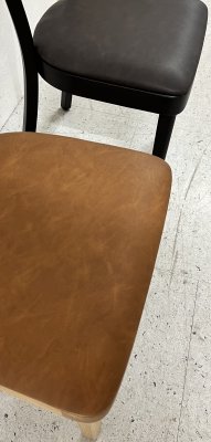 Stol Tura, wenge, mörkbrunt vintage PU-läder