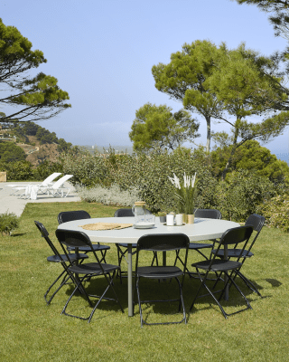 Fällbart bord Kraus - stort runt