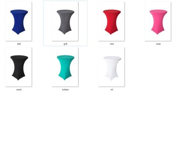 Stretchöverdrag till Hamlet ståbord - Flera färger