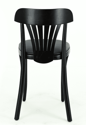 Stol Tobias R, wenge, svart konstläder